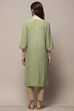 Pista Green Solid Straight Classic Kurta image number 3