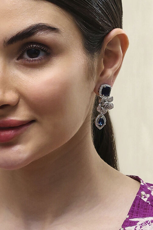 Navy Alloy Drop & Danglers image number 1