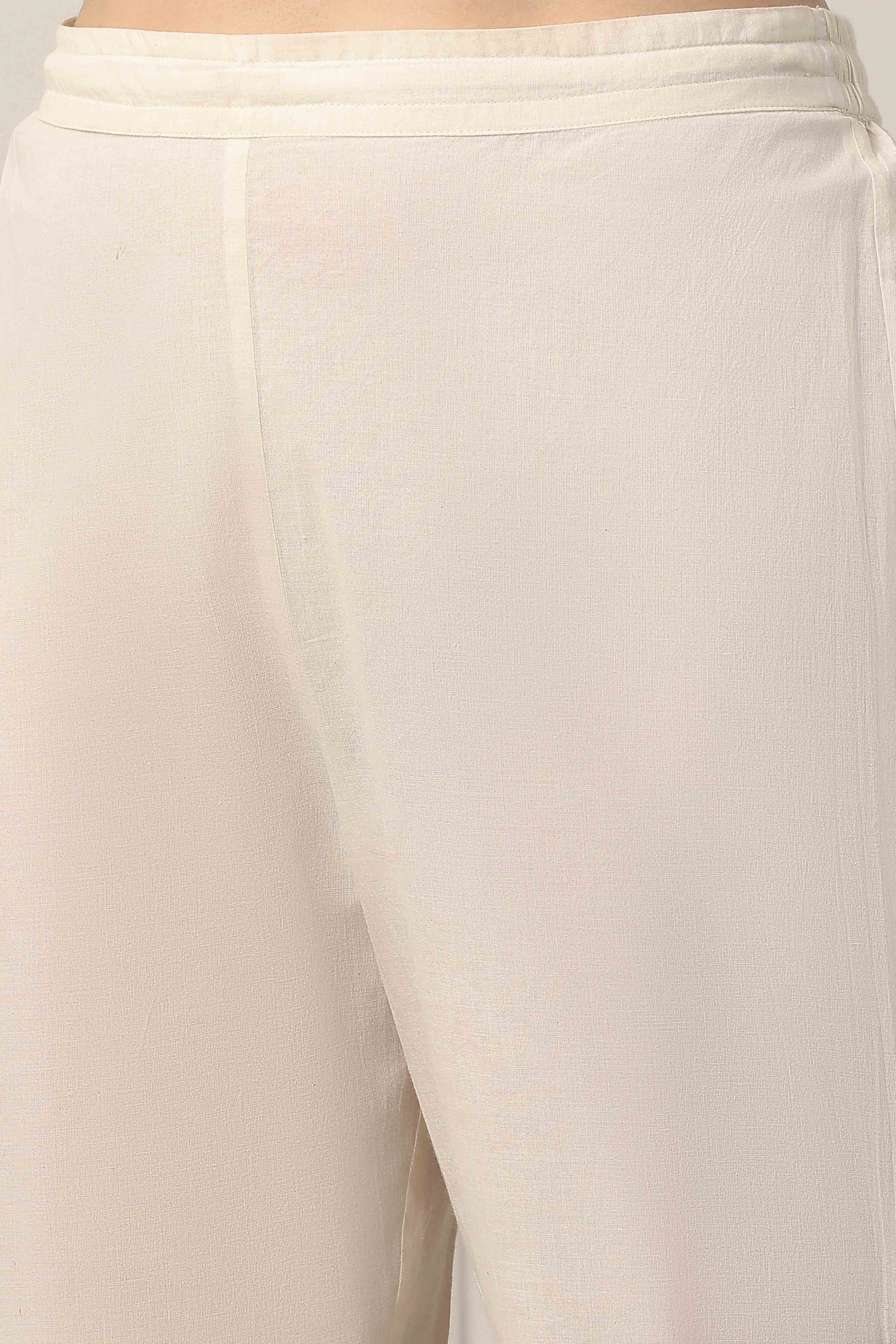 Yellow Cotton Gathered Suit Set image number 2