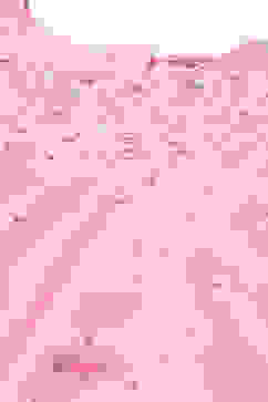 Pink Cotton Blend Gathered Gown image number 1