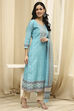 Pink Cotton Machine-Embroidered Unstitched Suit Set image number 5