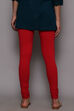 Maroon Cotton Lycra Knitted Churidar image number 7