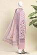 Peach Linen Unstitched Suit Set image number 4
