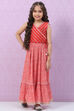 Red Art Silk Lehenga Set image number 6