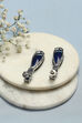 Navy Brass Earrings image number 2