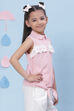 Pink Cotton Straight Yarndyed Top image number 3