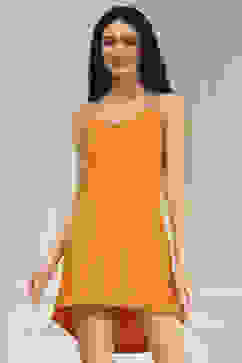 Mustard Yellow Printed Flared Dress image number 7