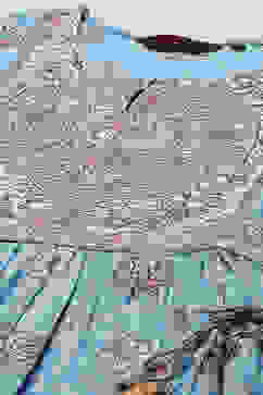 Sky Blue Viscose Tiered Dress image number 1