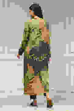 Multi-Colored Printed Asymmetric Kurta image number 3