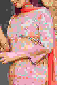 Pink Polyester Straight Suit Set image number 1