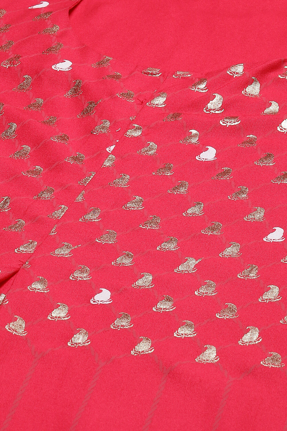 Fuschia Rayon Straight Kurta Pant Suit Set image number 1