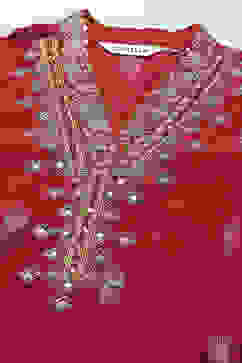 Maroon Modal Chanderi Festive Kalidar Suit Set image number 1