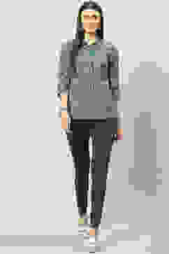 Blue Viscose Blend Legging image number 5