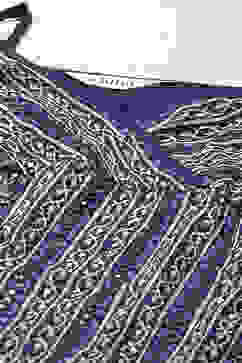 Indigo Cotton Straight Printed Kurta Sharara Suit Set image number 1