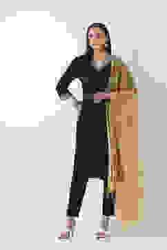 Yellow Cotton Dupatta image number 3