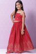 Blue Cotton Lehenga Set image number 3