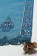 Teal Art Silk Anarkali Kurta Skirt Suit Set image number 2