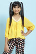 Yellow Straight Viscose Top image number 2