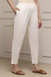 Blue Cotton Slim Pants image number 0