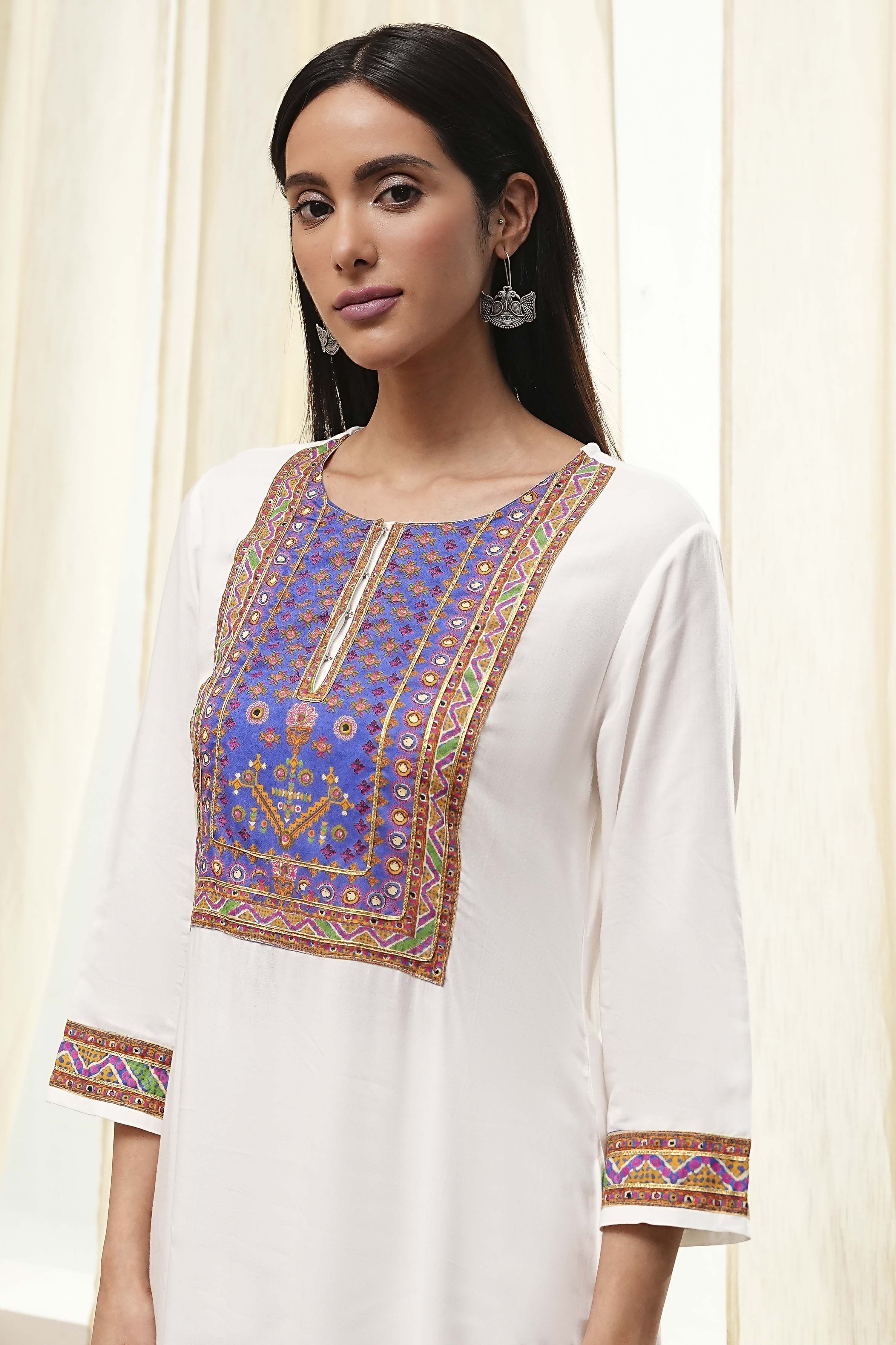 Blue and Pink Straight Suit Set image number 1