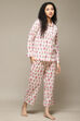 Navy Cotton Printed 2 Piece Sleepwear Set image number 5