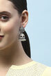 Gold-Toned Oxidised Lightweight Jhumkas image number 3