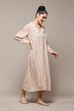 Off White Rayon Printed Sleepwear image number 2