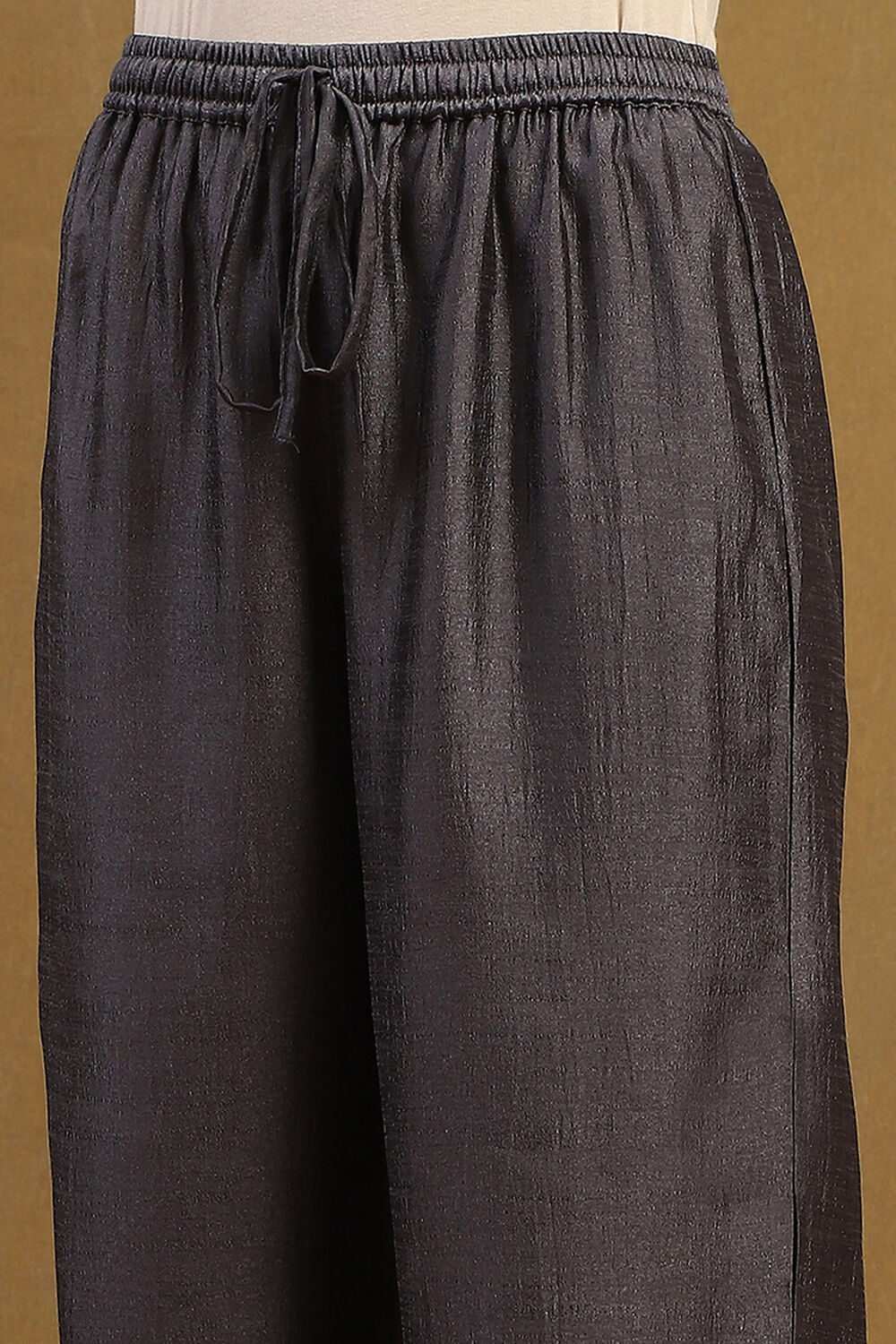 Grey Polyester Palazzo Pants image number 1