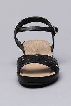 Black Pu Formal Sandals image number 5