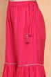 Pink Floral Printed Straight Suit Set image number 2