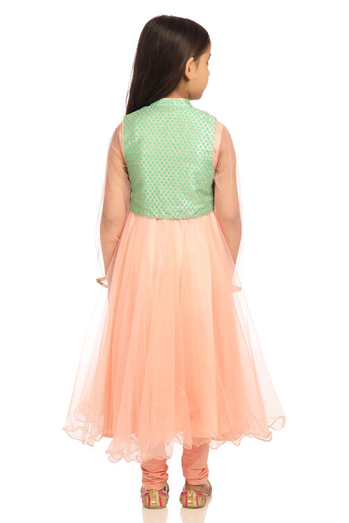 Peach Anarkali Suit-Set image number 5