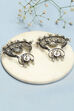 Oxidised Mint Brass Earrings