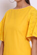 Yellow Cotton Straight Printed Kurta image number 1