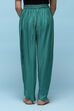 Green Rayon Solid Herem Dhoti image number 4