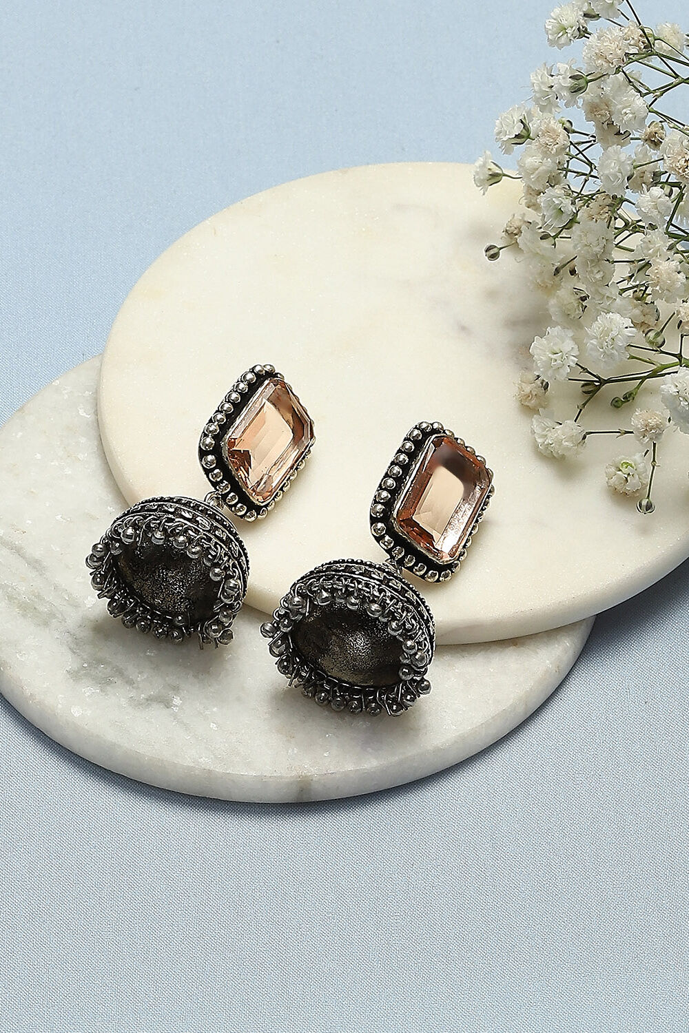 Champagne Brass Earrings image number 0