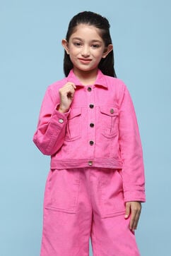 Pink Cotton Jacket image number 5