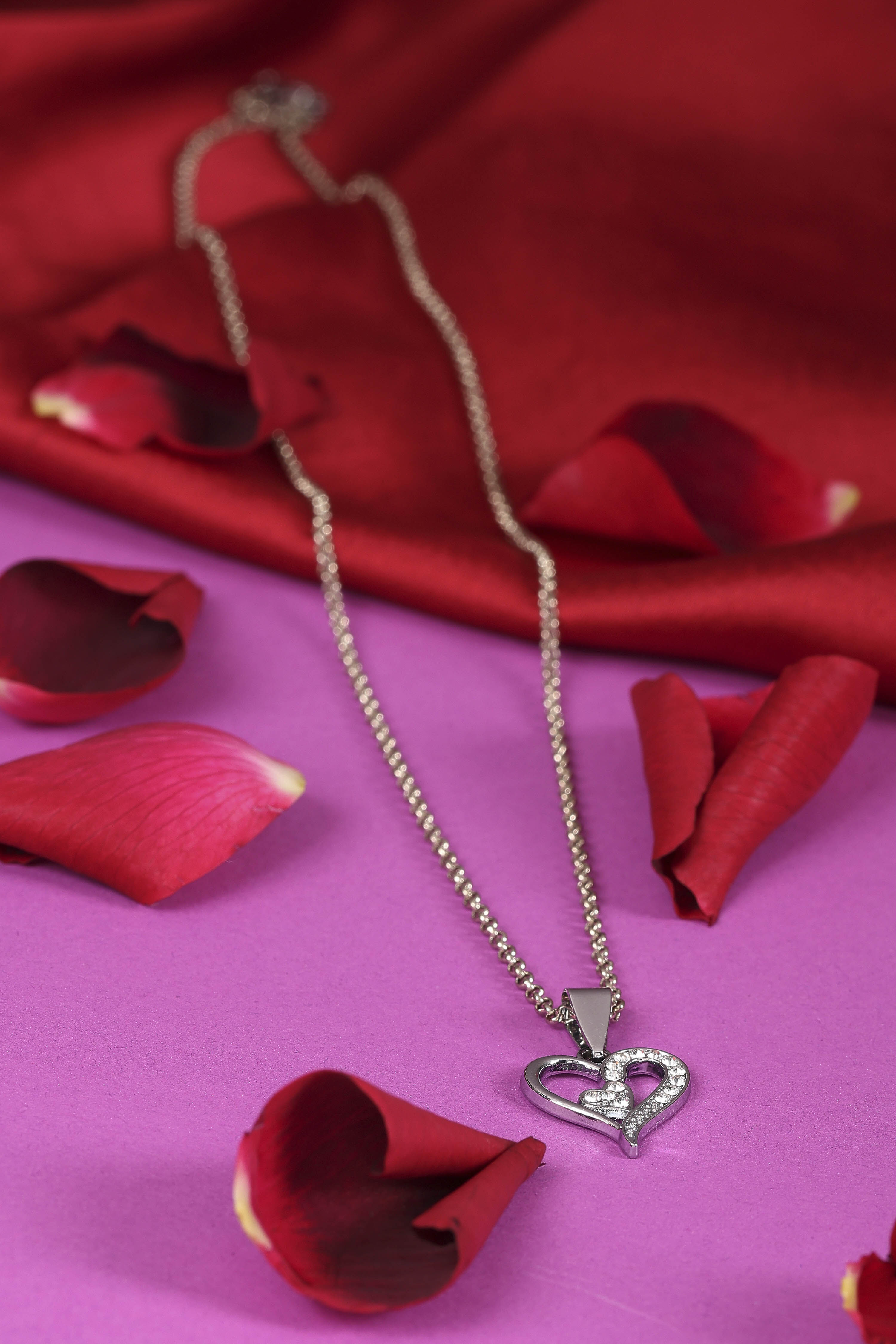 Silver Brass Necklace image number 0