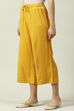 Mustard Cotton Straight Palazzo image number 2