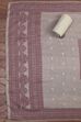 Blue Cotton Royal-Mughal Booti Print Unstitched Suit Set image number 3