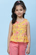 Yellow Cotton A-Line Top