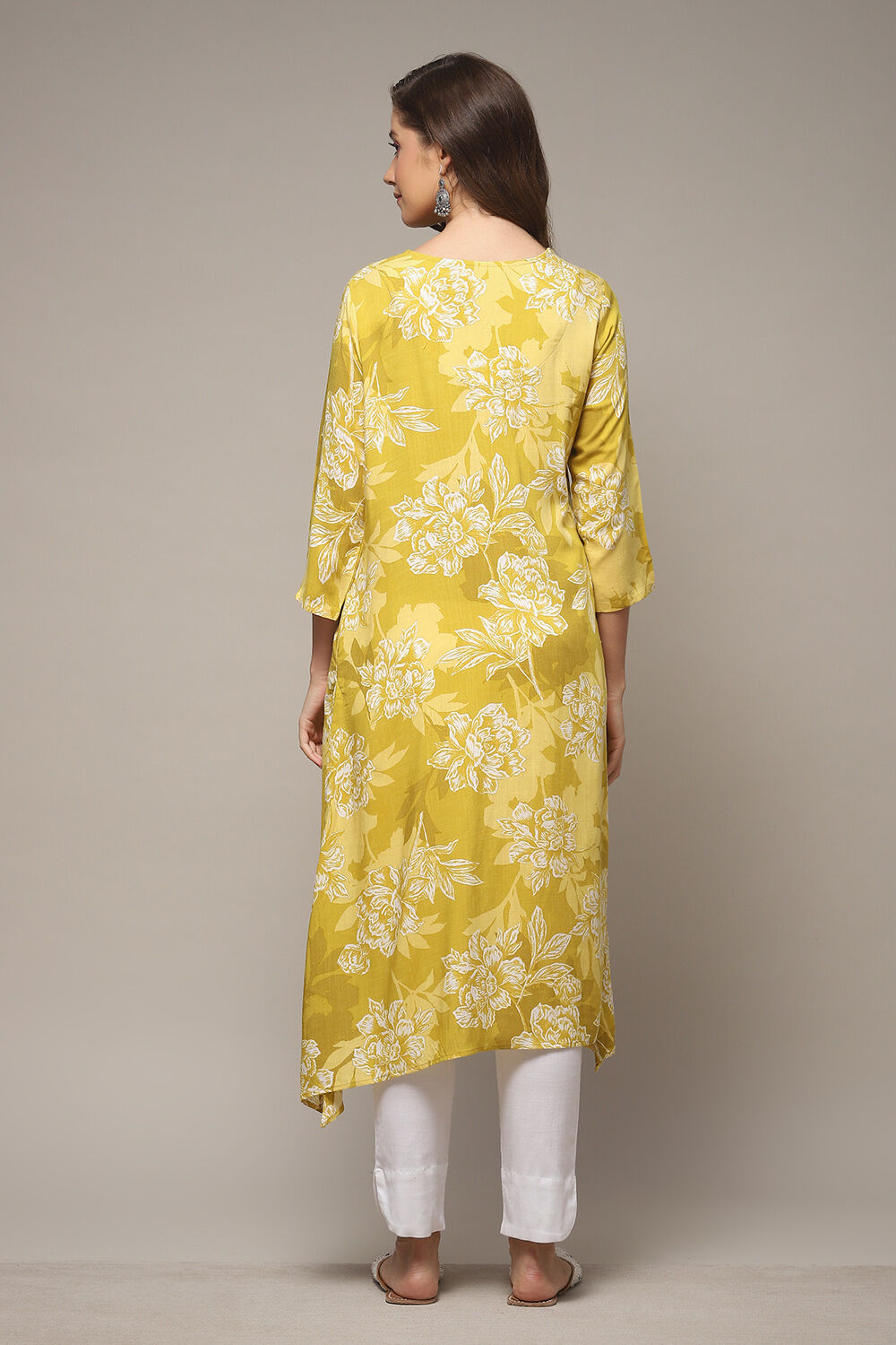 Coral LIVA Straight Printed Kurta image number 2