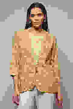 Ochre Rayon Straight Jacket image number 8