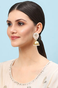 White Alloy Earrings image number 3