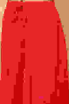 Coral Chiffon Floral Printed Festive Gathered Suit Set image number 2