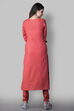 Coral Cotton Easy Stitch Suit Set image number 6
