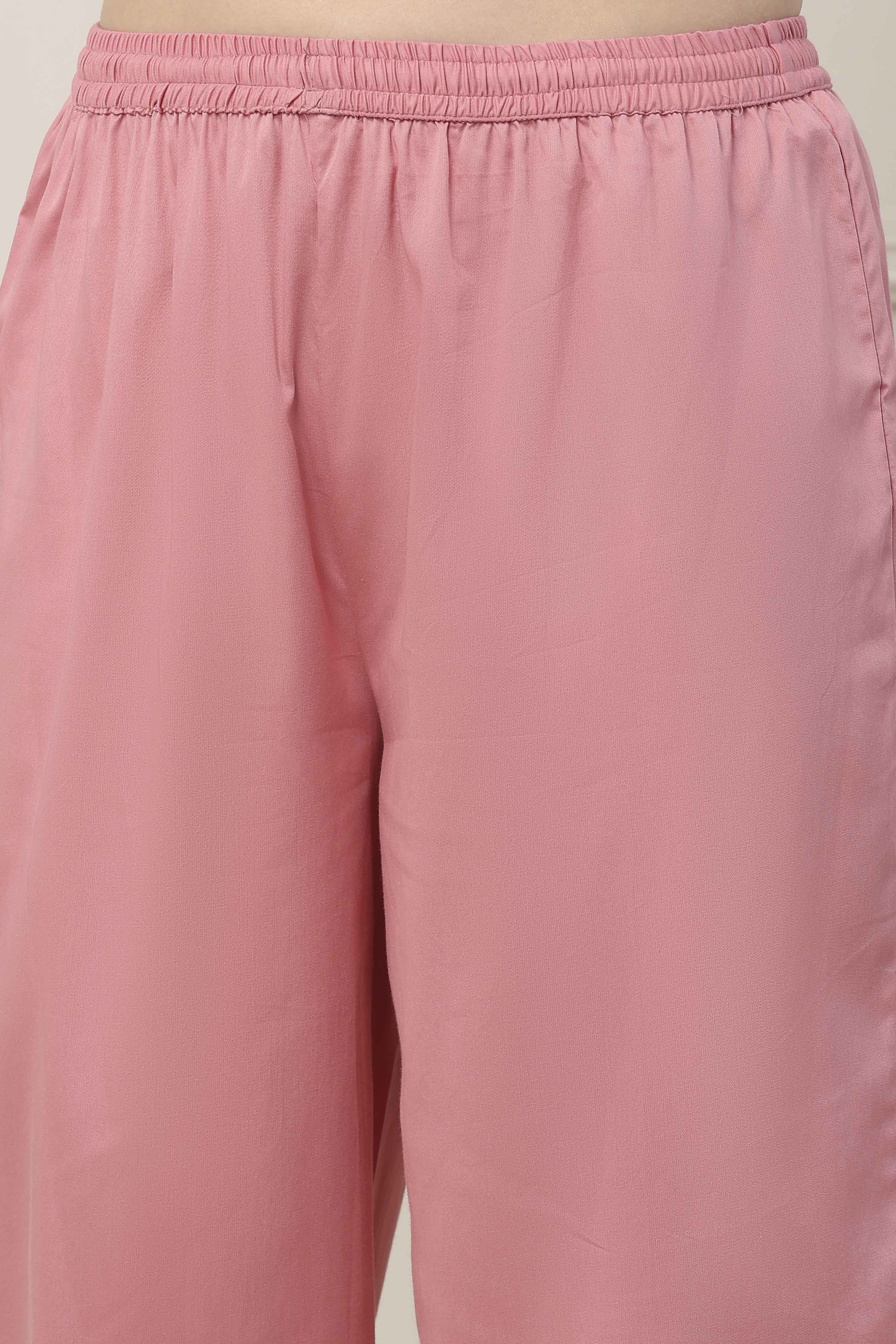 White Silk Chanderi Straight Suit Set image number 2