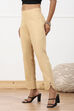 White Viscose Lycra Solid Pant image number 2