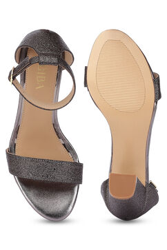 Copper Pu Leather Strappy Heels image number 5