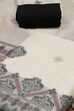 Black Cotton Printed Embroidered Unstitched Suit Set image number 1