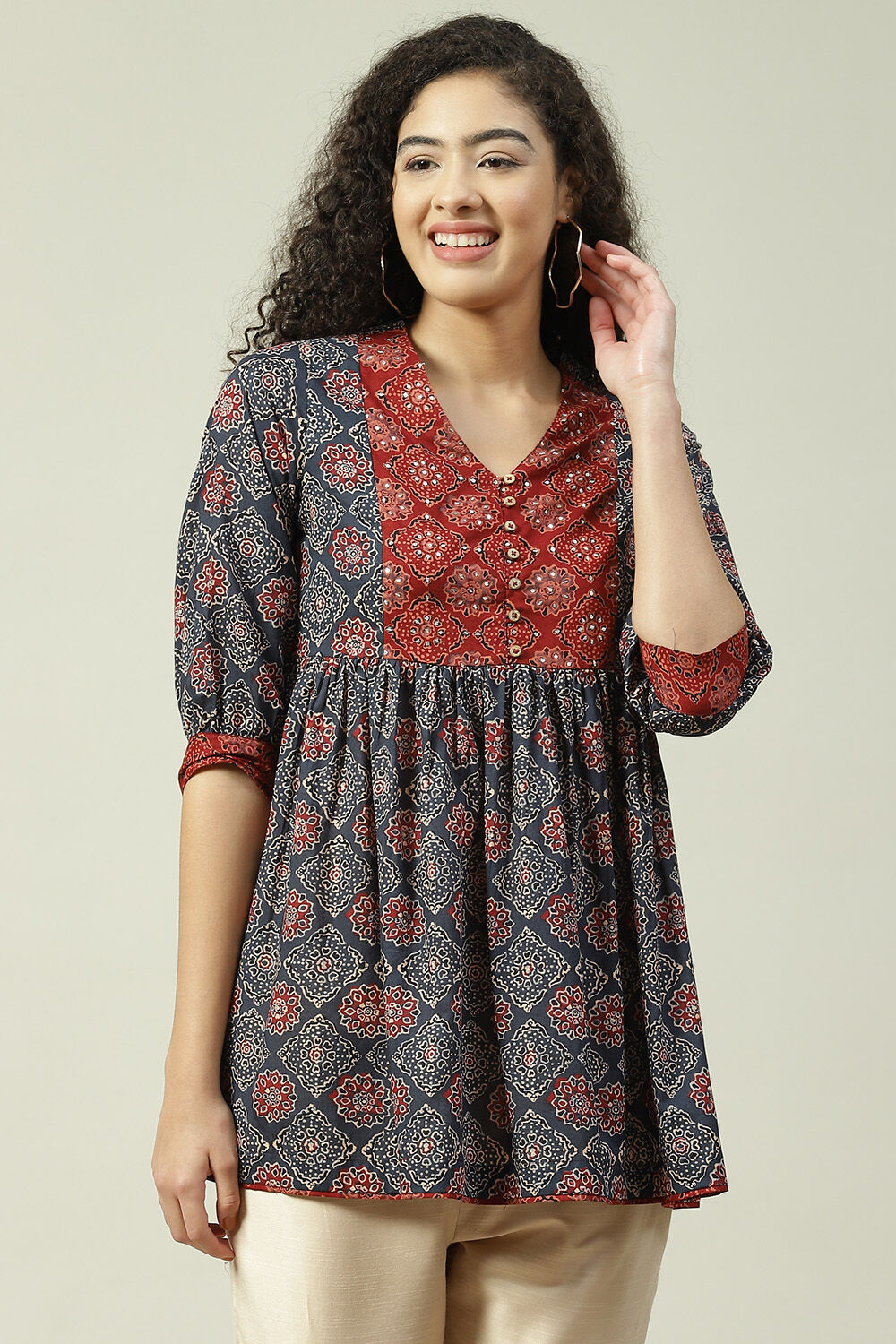 Biba short kurtis for jeans top